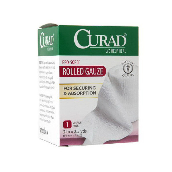 Curad Pro-Sorb Rolled Gauze, 3 Inches X 2.5 Yds - 1 Ea